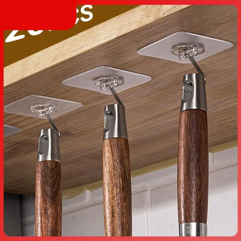 

10 шт., прозрачные настенные крючки на присосках, 6 х6 см