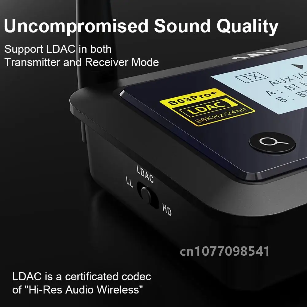 1Mii B03Pro Bluetooth 5 0 передатчик-приемник aptX LL HD CSR8675 HiFi 32-битный ЦАП 3 мм Aux Bluetooth-адаптер