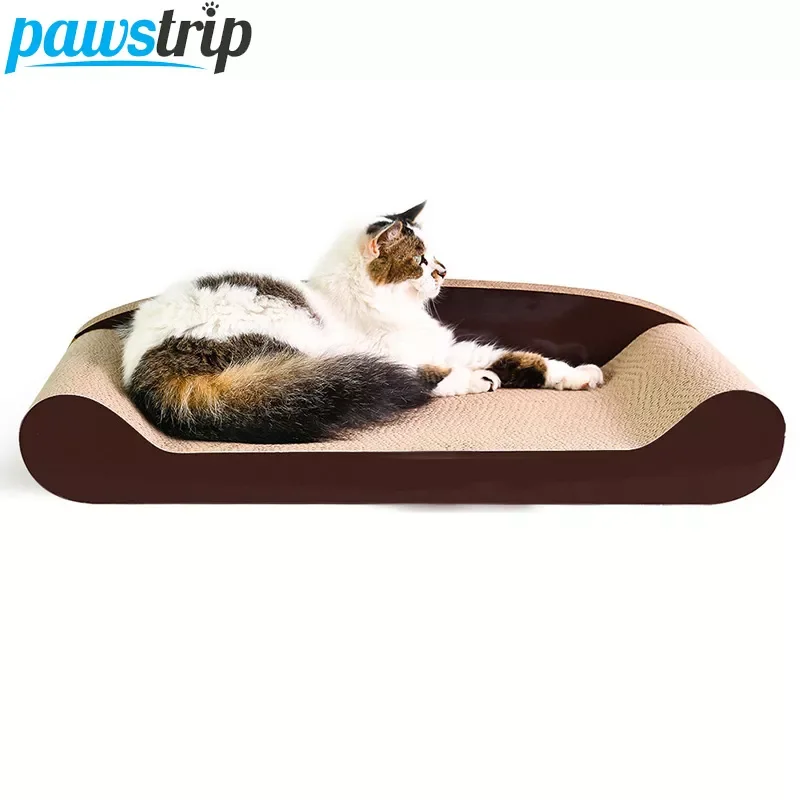 

2023NEW Scratch Board Lounge Nail Scraper Scratch Pad Pet Sofa Bed Cat Beds Corrugated Cardboard Toy For Cat Scratcher WIth Catn
