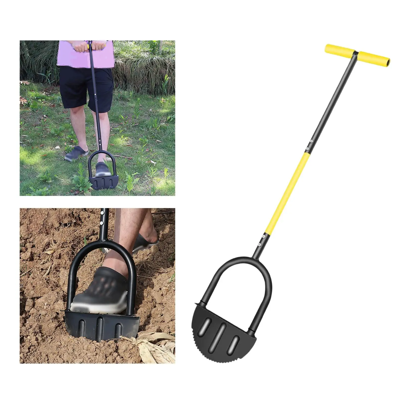 

Manual Edger Landscaping Edging Tool Long Handle for Courtyard Lawn Garden Patio