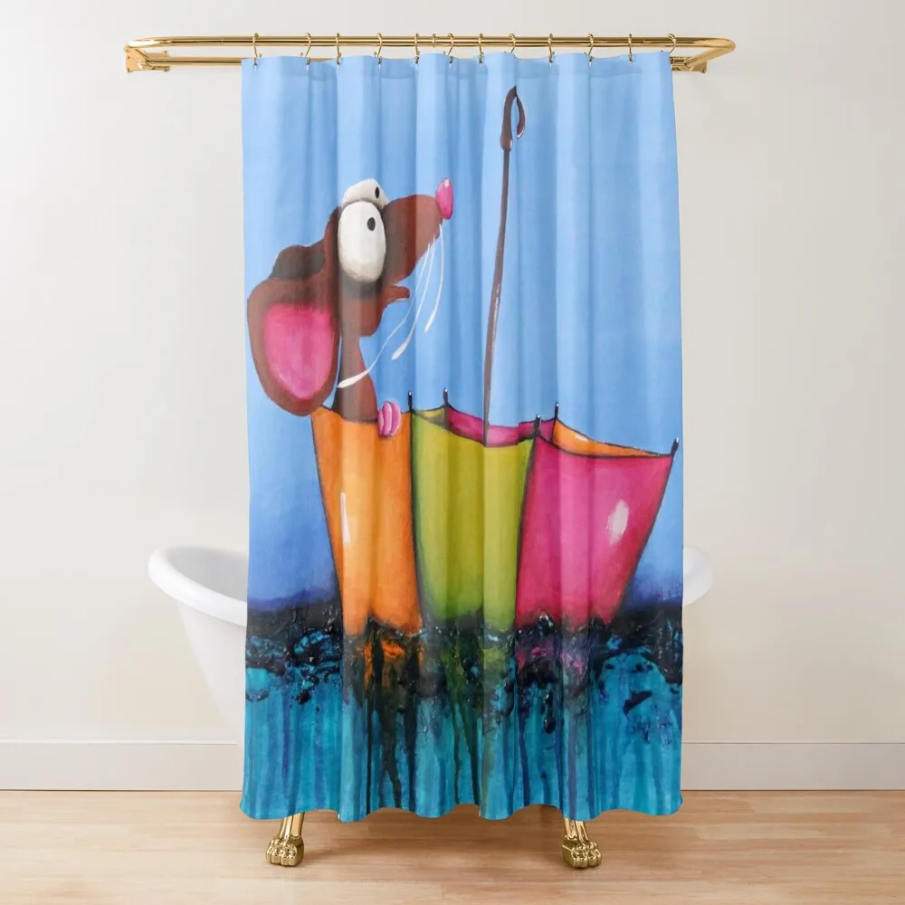 Плавающий зонтик занавеска для душа водонепроницаемый душ роскошные душевые