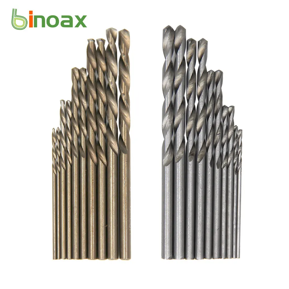 Набор сверл Binoax M35 из кобальта, 10 шт., спиральные инструменты для деревообработки из быстрорежущей стали