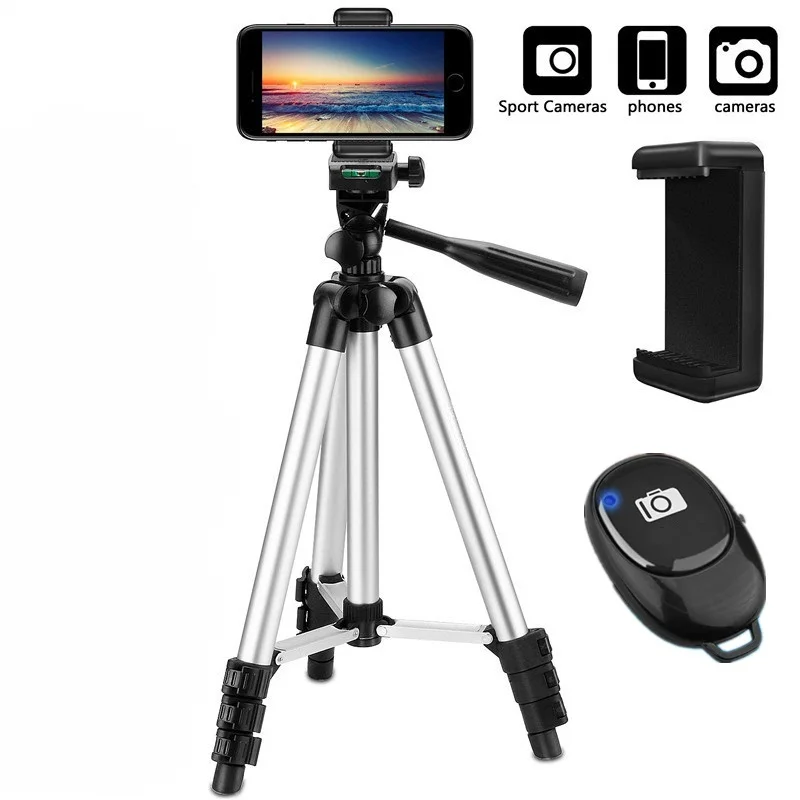 

Lightweight Camera Tripod For Mobile Tripod Camera Portable SLR Bluetooth-compatible Desktop Cam Stand Monopod Smartphone