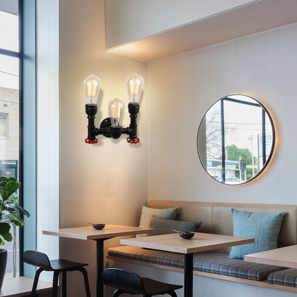 Винтажный промышленный настенный светильник в стиле лофт железная лампа ретро