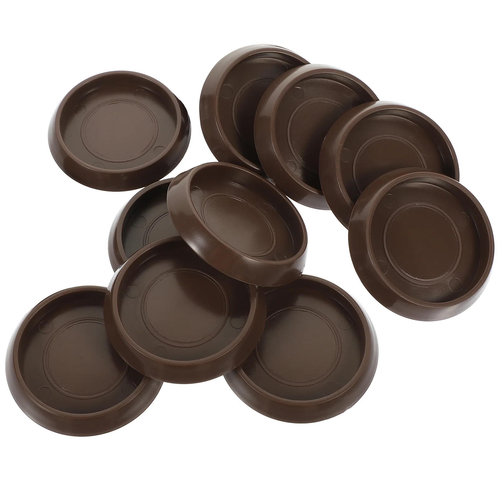 

10 Pcs Medallion Rug Plastic Bed Stoppers Bedspread Replaceable Chair Wheel Accessories Wear-resistant Small