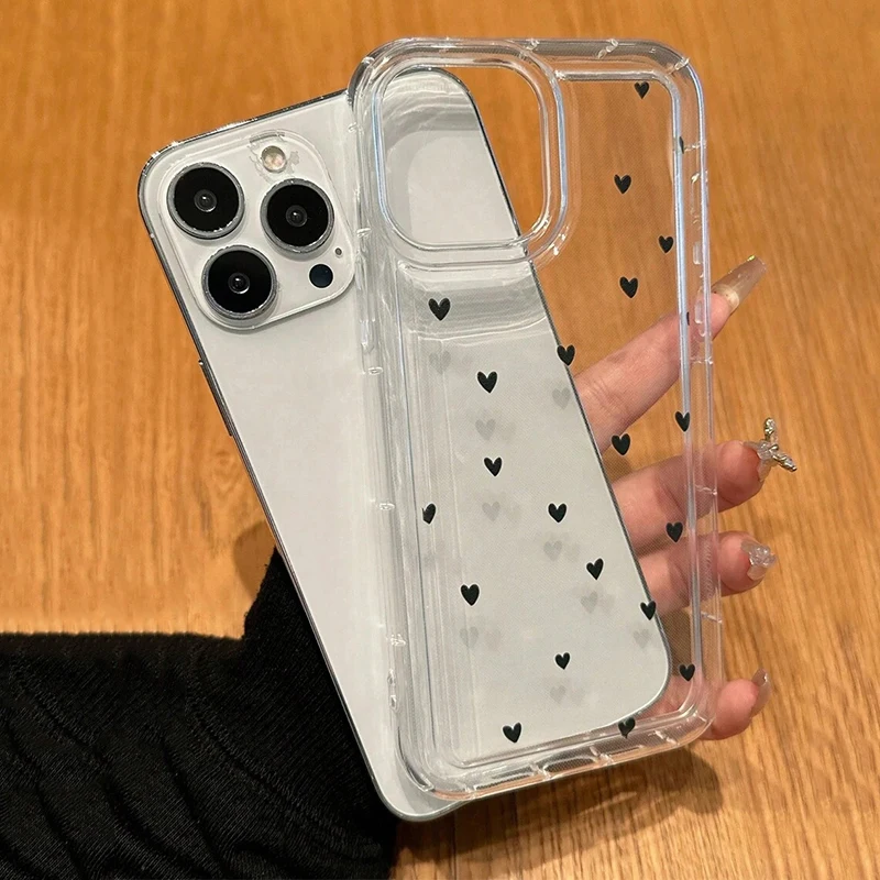 Белый маленький прозрачный чехол для телефона Samsung Galaxy A55 A54 A15 A14 A34 A35 A52 A53 S24 S22 Ultra