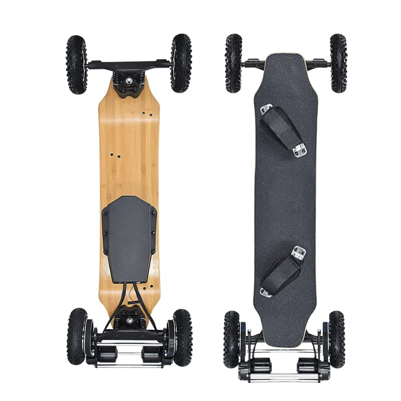 

1650W Dual-drive Shock-absorbing Electric Longboard Off-road Electric Skateboard Remote Control 4 Wheels Scooter