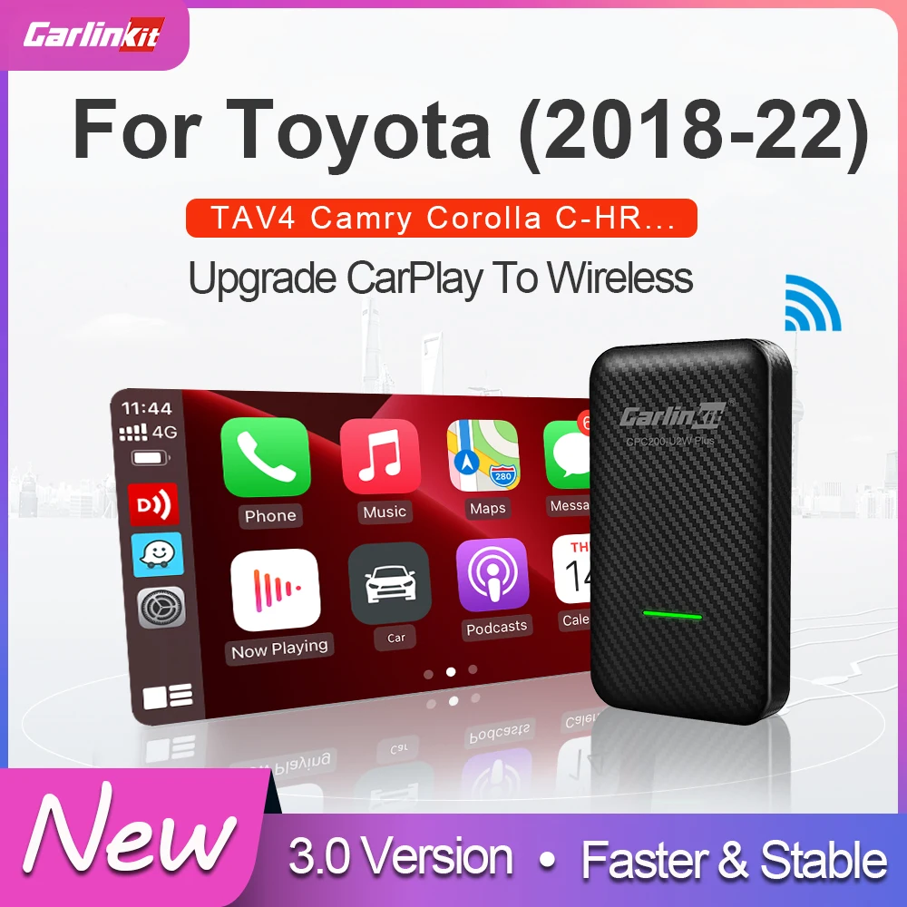 CarlinKit беспроводной Apple CarPlay версии 3 0 USB-ключ IOS Wi-Fi датчик подключения для Toyota OEM