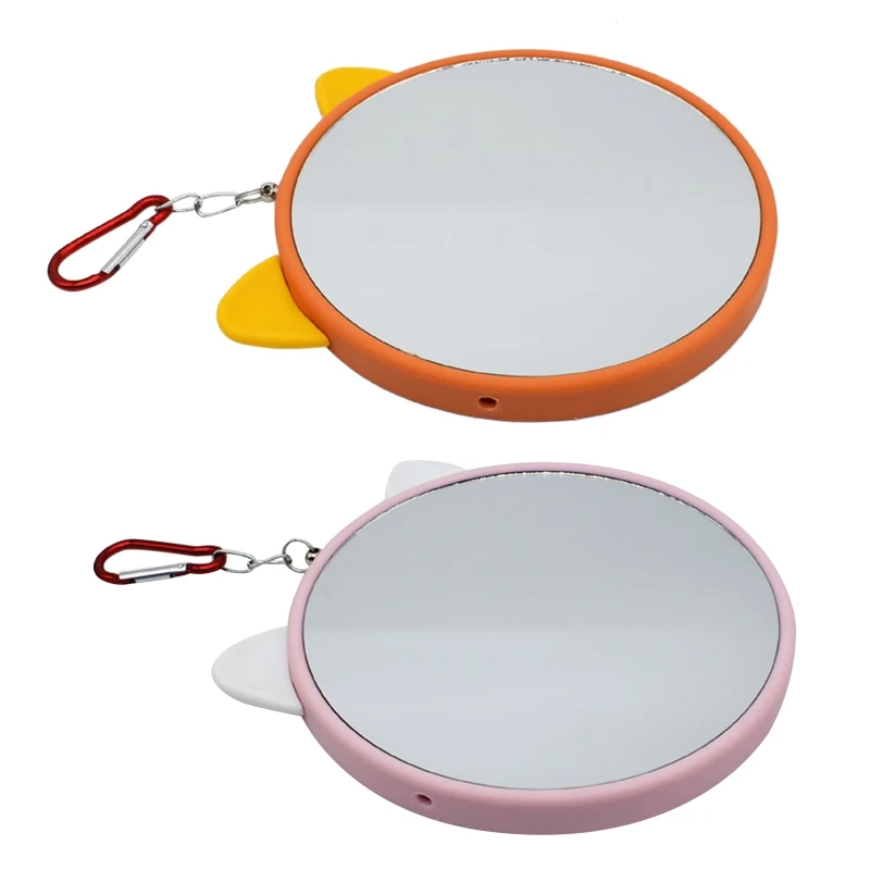 

Q0KF птичьи зеркала для клетки, пластиковое зеркало с металлическим подвесным крючком диаметром 5,9 дюйма, сохраняющие пространство и активно...