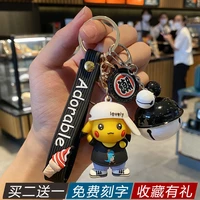 anime pok%c3%a9mon pikachu cartoon male and female keychain creative cute doll pendant personality student bag pendant gift