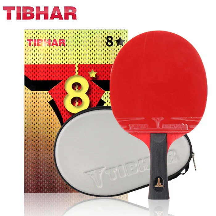 

German Tibhar Table Tennis Racquet Single Shot Professional 8-star 5-layer Pure Wood Bottom Plate Table Tennis Racquet