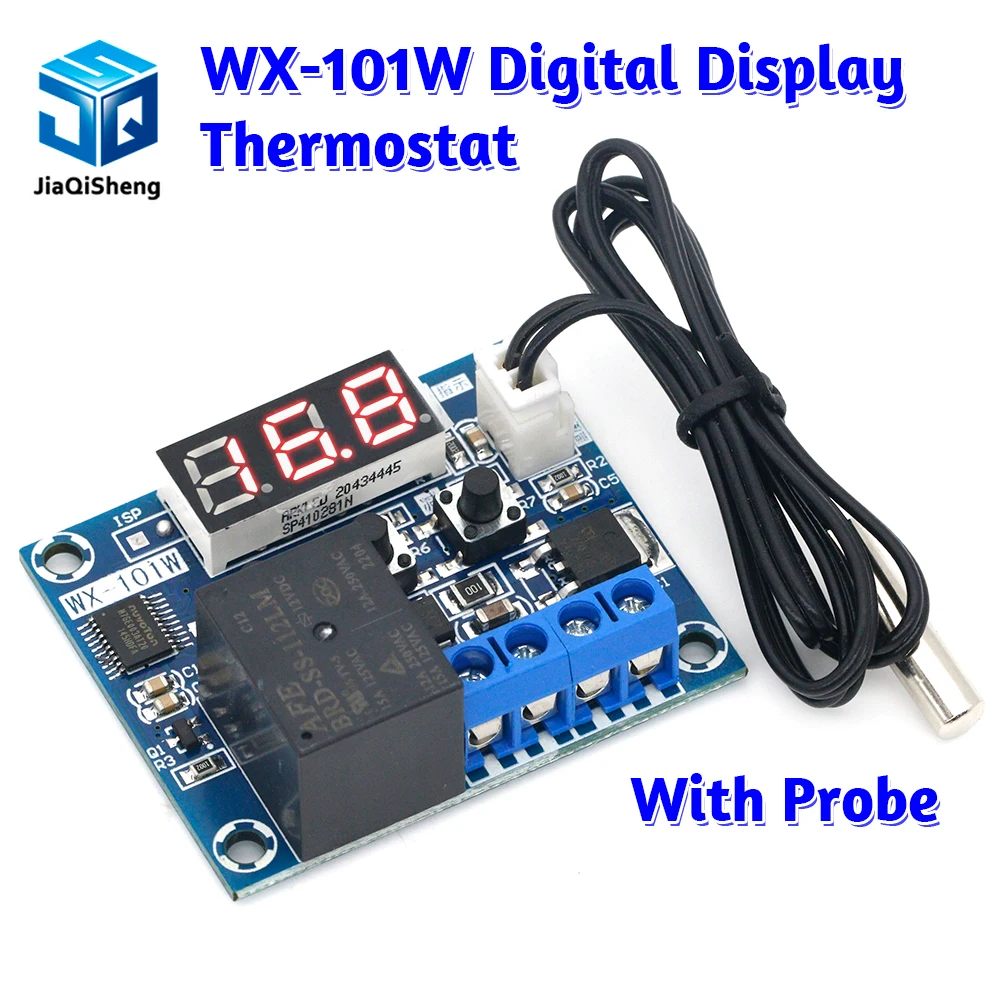 WX-101W термостат с прямым потоком 12 В термопереключатель высокой точности