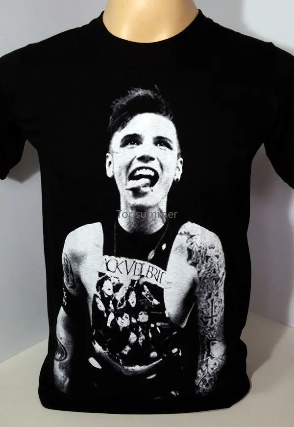 

Black Veil Brides Hard Rock Band Andy Sixx Biersack Black T Shirt Size S