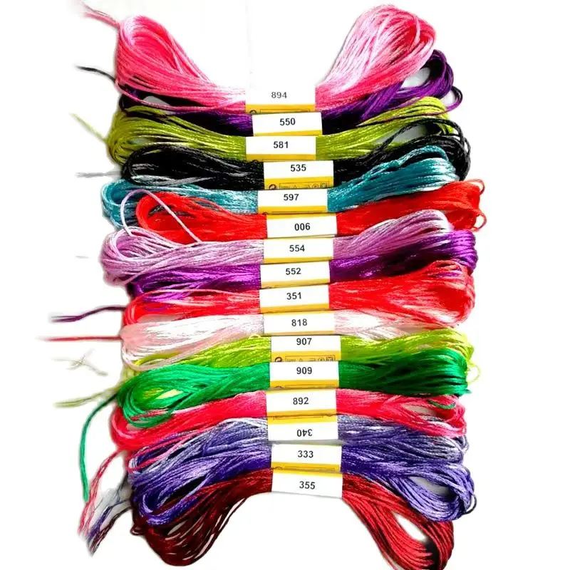 Cross stitch silk thread, mercerized  cross stitch    threads   / cross stitch embroidery thread / Custom     threads  colors  6