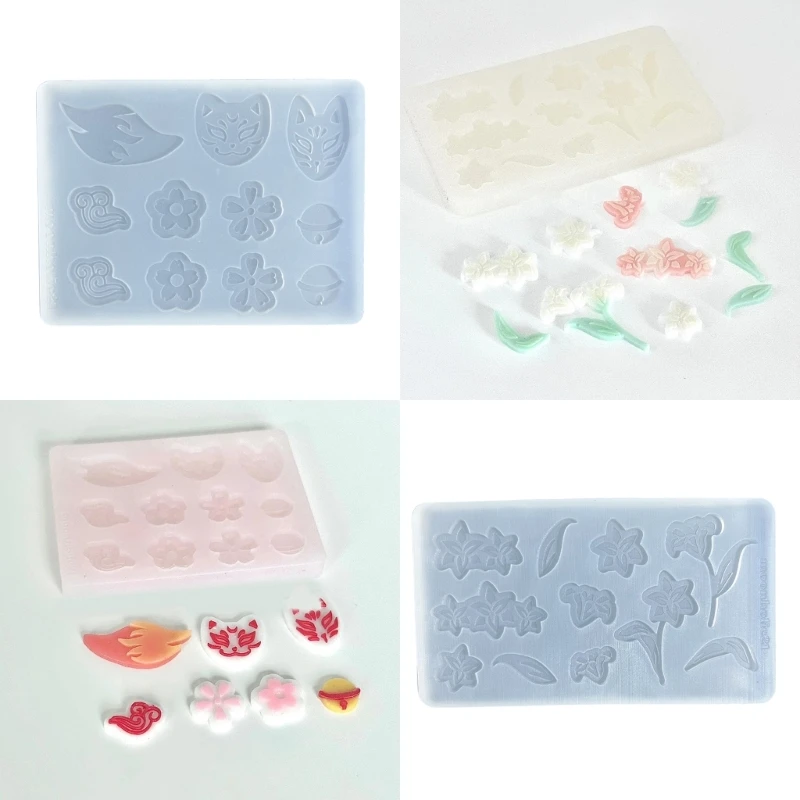 

Epoxy Resin Casting Mold Flower Parts Silicone Mold Pendant Jewelry Keychain Decoration Diy Craft Making 264E