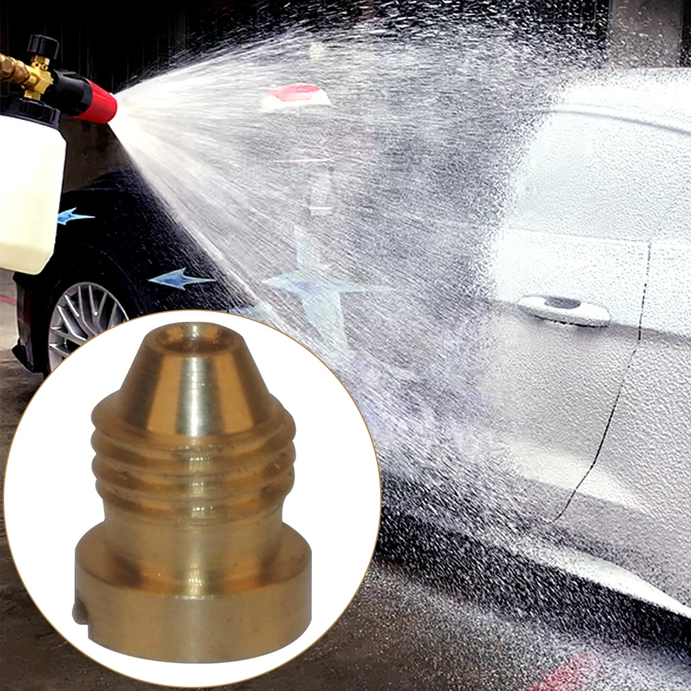

Maker Practical 1.1mm 3000PSI Car Wash Foam Cannon Orifice Nozzle Quick Release High pressure foam pot nozzle insert