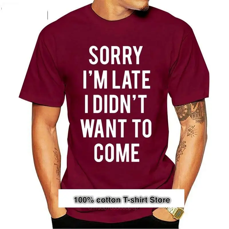 

Camisetas cortas para hombre, ropa de Hey, извините, я не хочу быть молодой, cuello Round Do, стиль простой, camiseta Natural