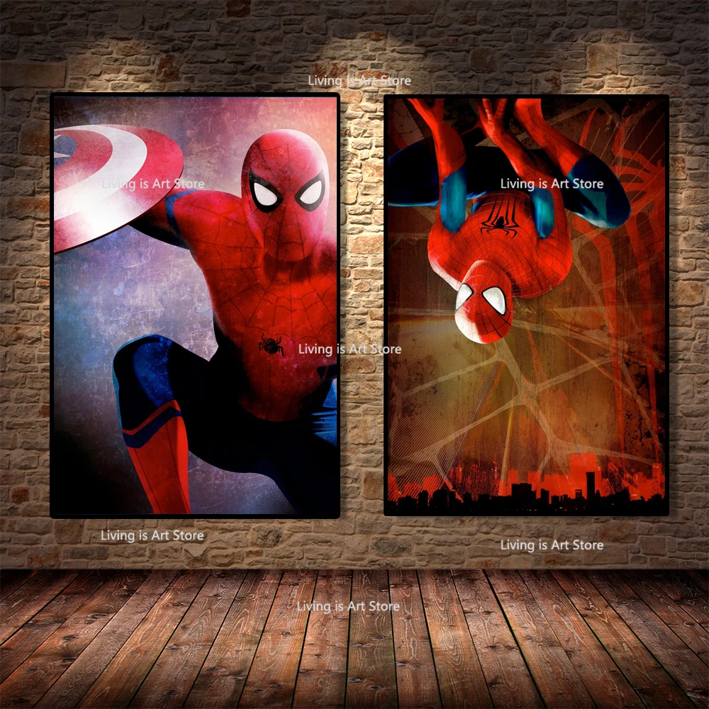 

Spider-Man Star Wars Wall Art Posters and Prints Canvas Painting Home Decoration Picture for Living Room and Bedroom No Frame