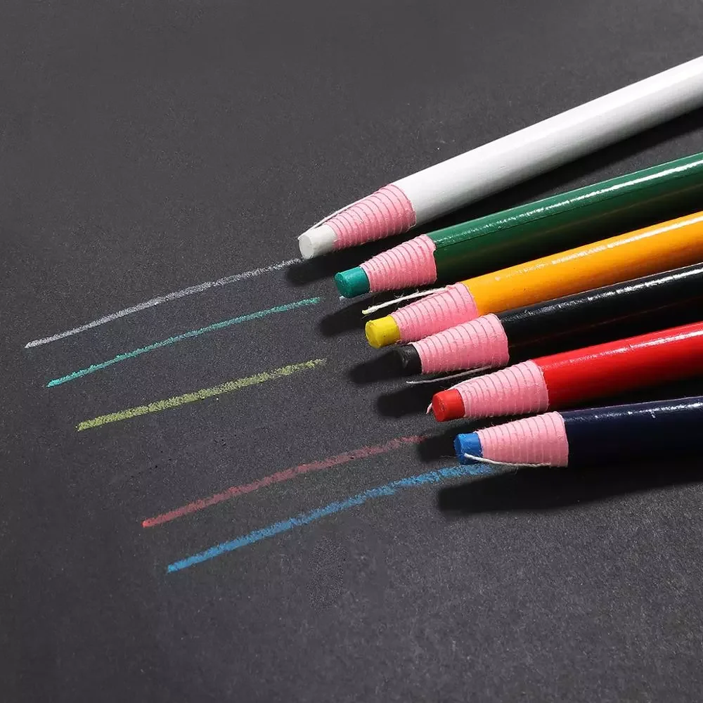 

6pcs Colorful Cut-free Sewing Tailor's Chalk Pencils Fabric Marker Pen for Tailor Sewing Accessories Sewing Chalk Garment Pencil