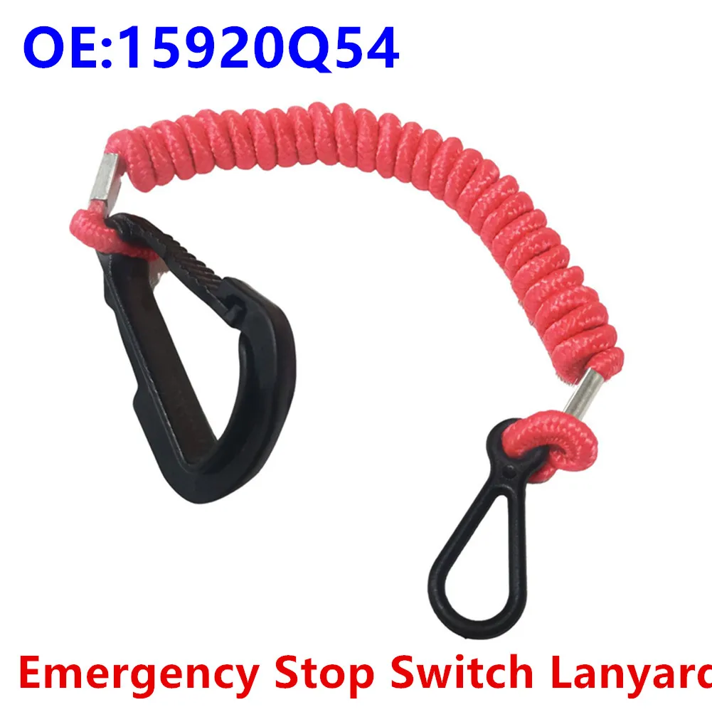 

Emergency Stop Switch Lanyard For Mercury Mariner Outboard Safety Lanyard Cord For Stop Switch 15920Q54 24 Cm ABS Boat Parts