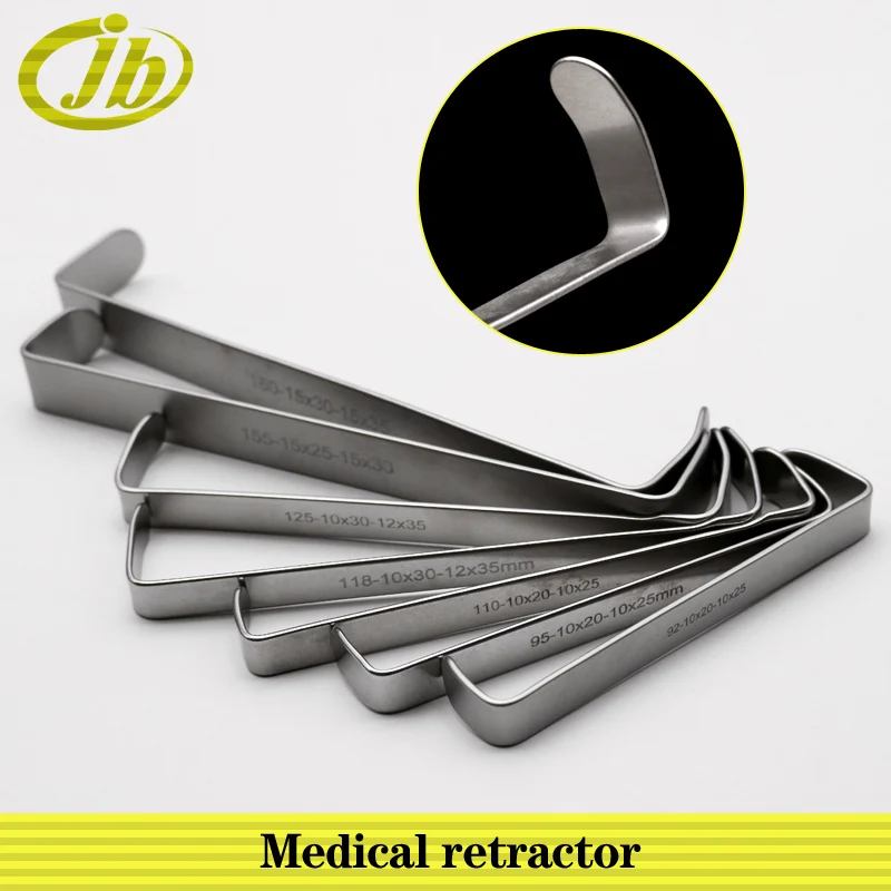 Medical retractor surgical operating instrument goitre retractor stainless steel medical double