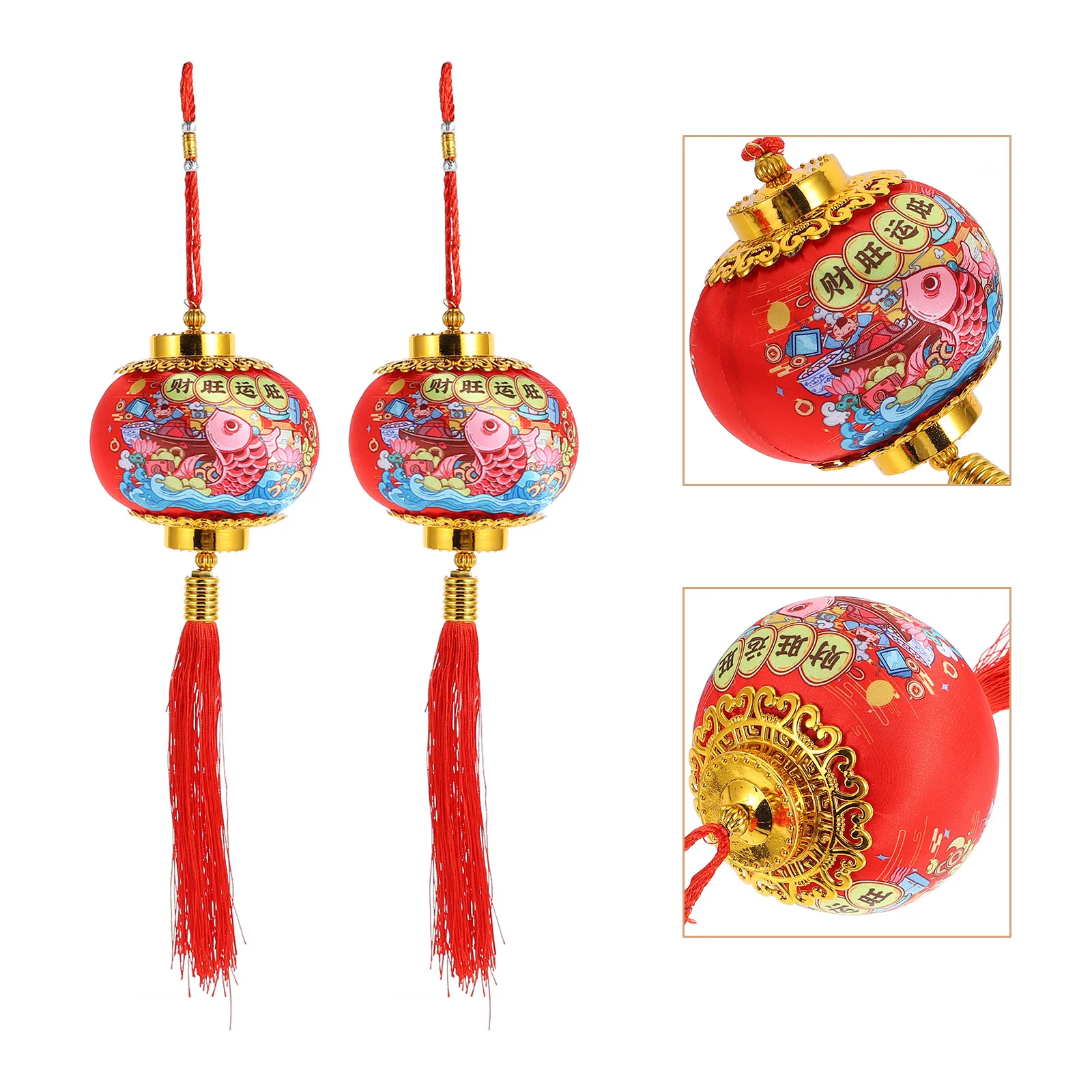 

Chinese Lantern Red New Year Pendant Pendants Hanging Lanterns Decors Spring Festival Style Ornament