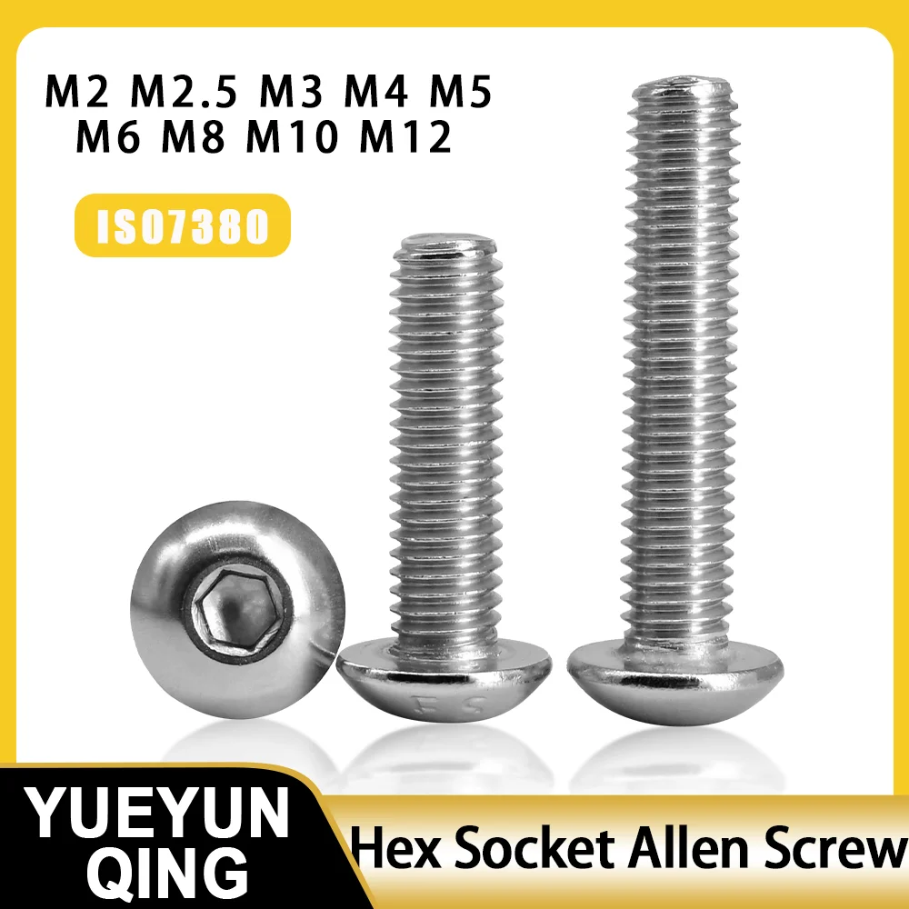 

Винты шестигранные нержавеющая сталь YUEYUN QING M2-M12