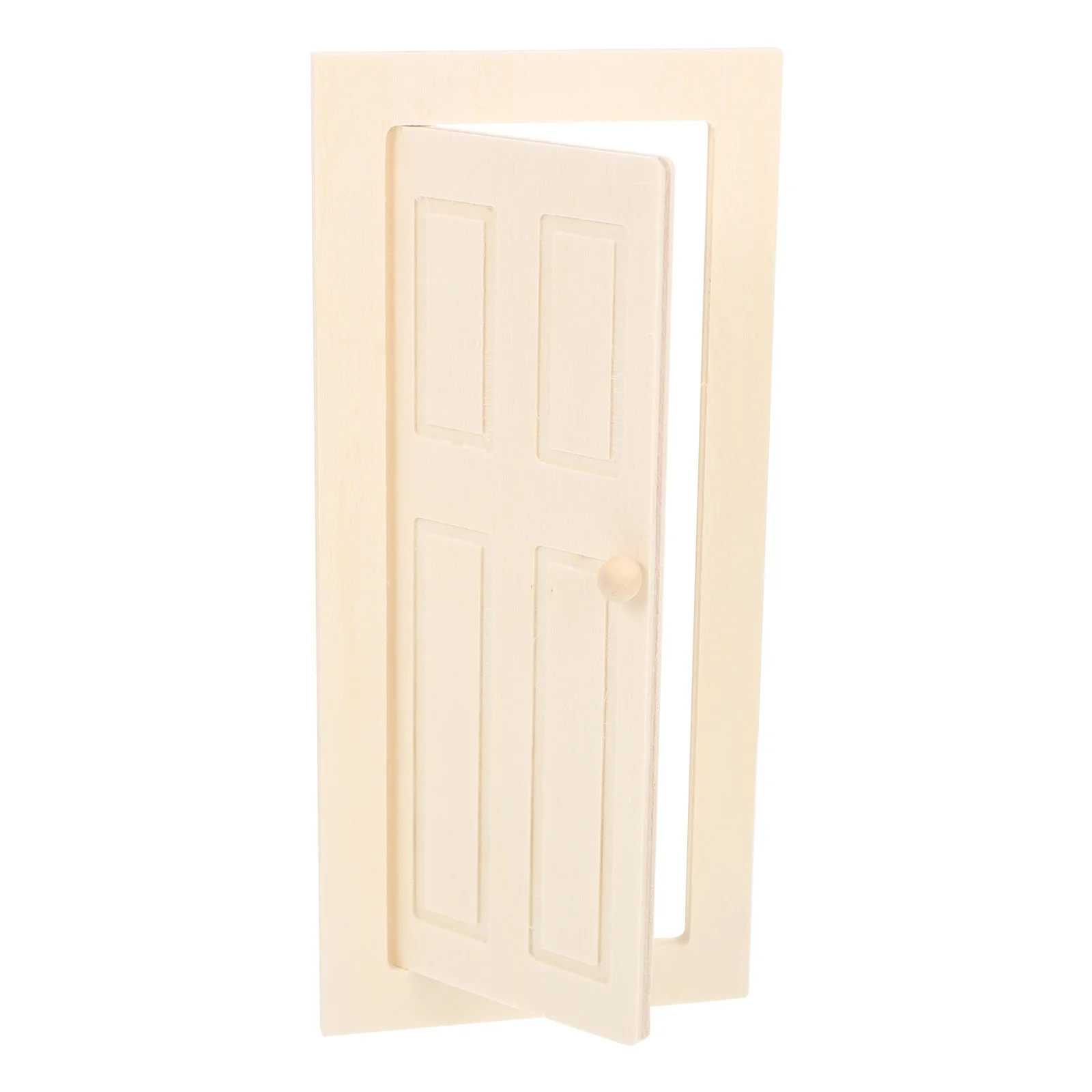 

Wooden Door Miniatures House Gate Model Small Adornment Decors Tiny Furniture