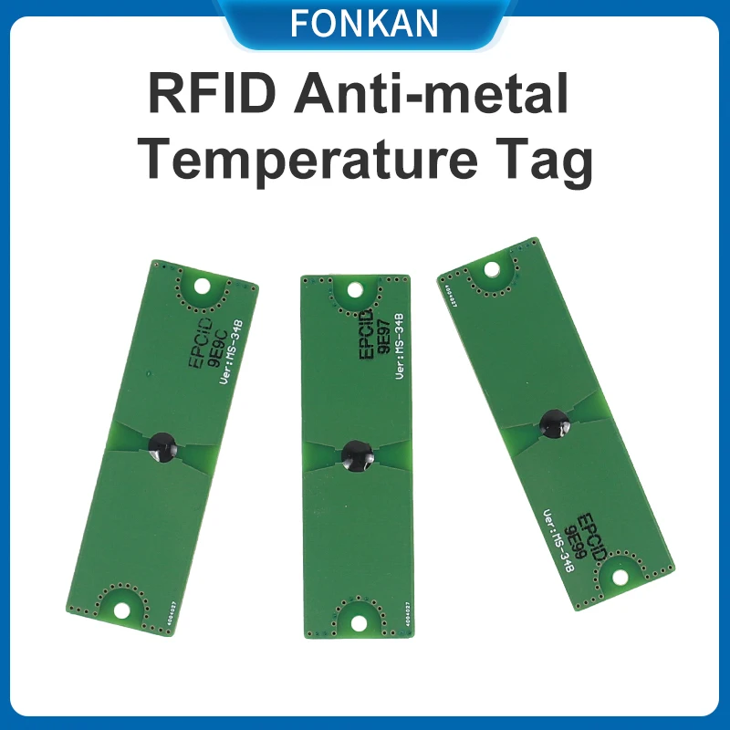 10 шт. UHF RFID-метка RFID-считыватель полностью пассивный датчик температуры бирка для