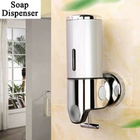 manual liquid soap dispenser wall mount shampoo shower dispensers kitchen hand sanitizer soap bottle white bathroom accessories