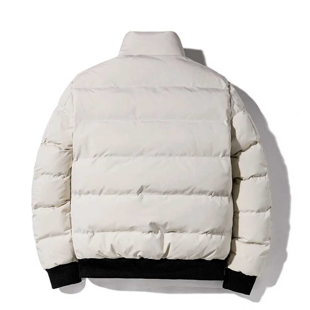 Autumn Winter Bomber Jacket Men Thick Military Jacket Cotton Padded Puffer Jacket Harajuku Casual Coats Men Fashion Clothing