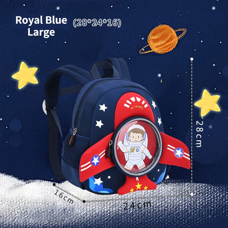 Cute Children Cartoon Rocket Astronaut Small Backpacks New Girl Boy Students Anti Lost Fashion Schoolbags In Kindergarten Hot
