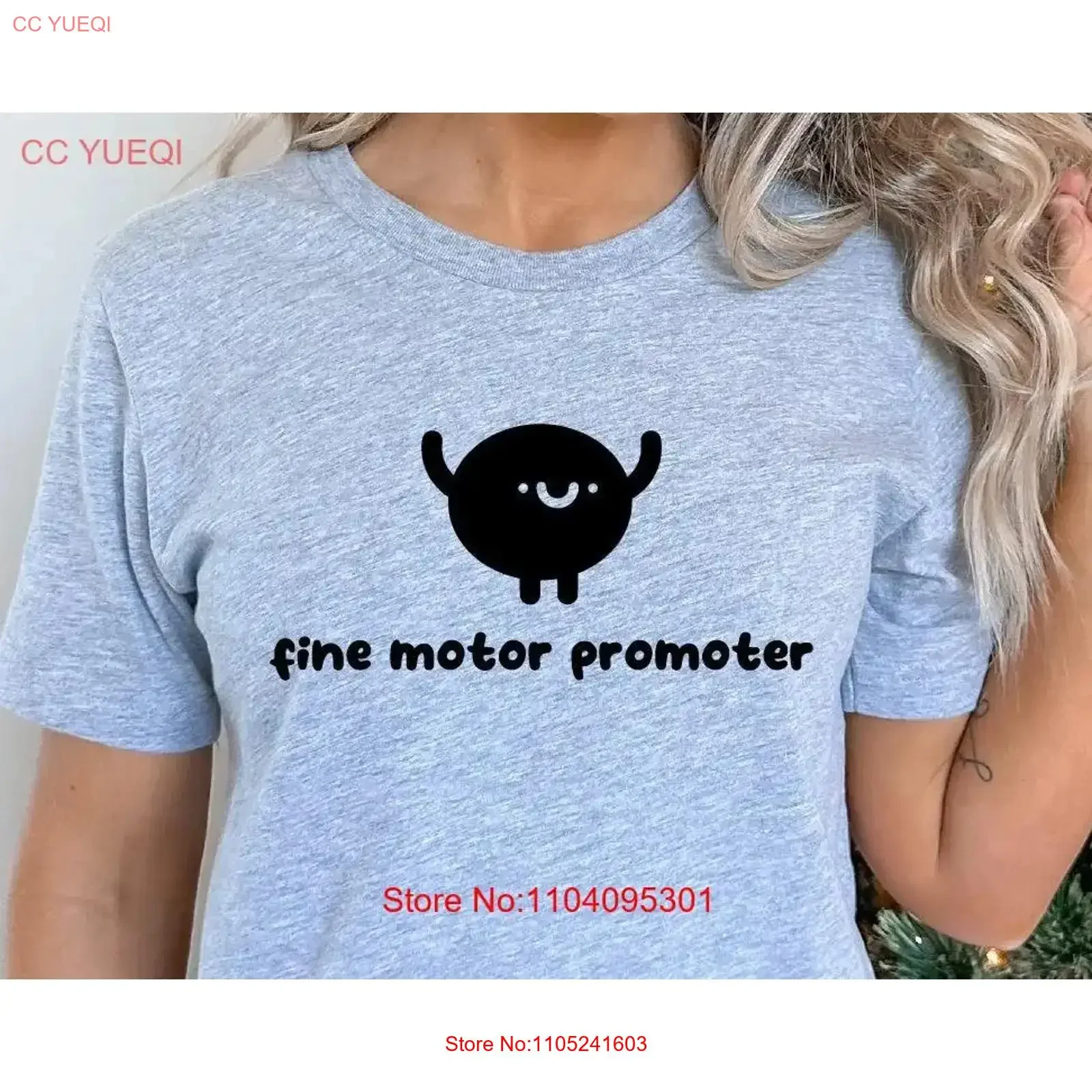 Фото Футболка Fine Motor Promoter для терапевтов-отерапевтов-психологов, винтажная, с эффектом потертости, с графическим принтом, слегка унисекс, универсальная, удобная. №1