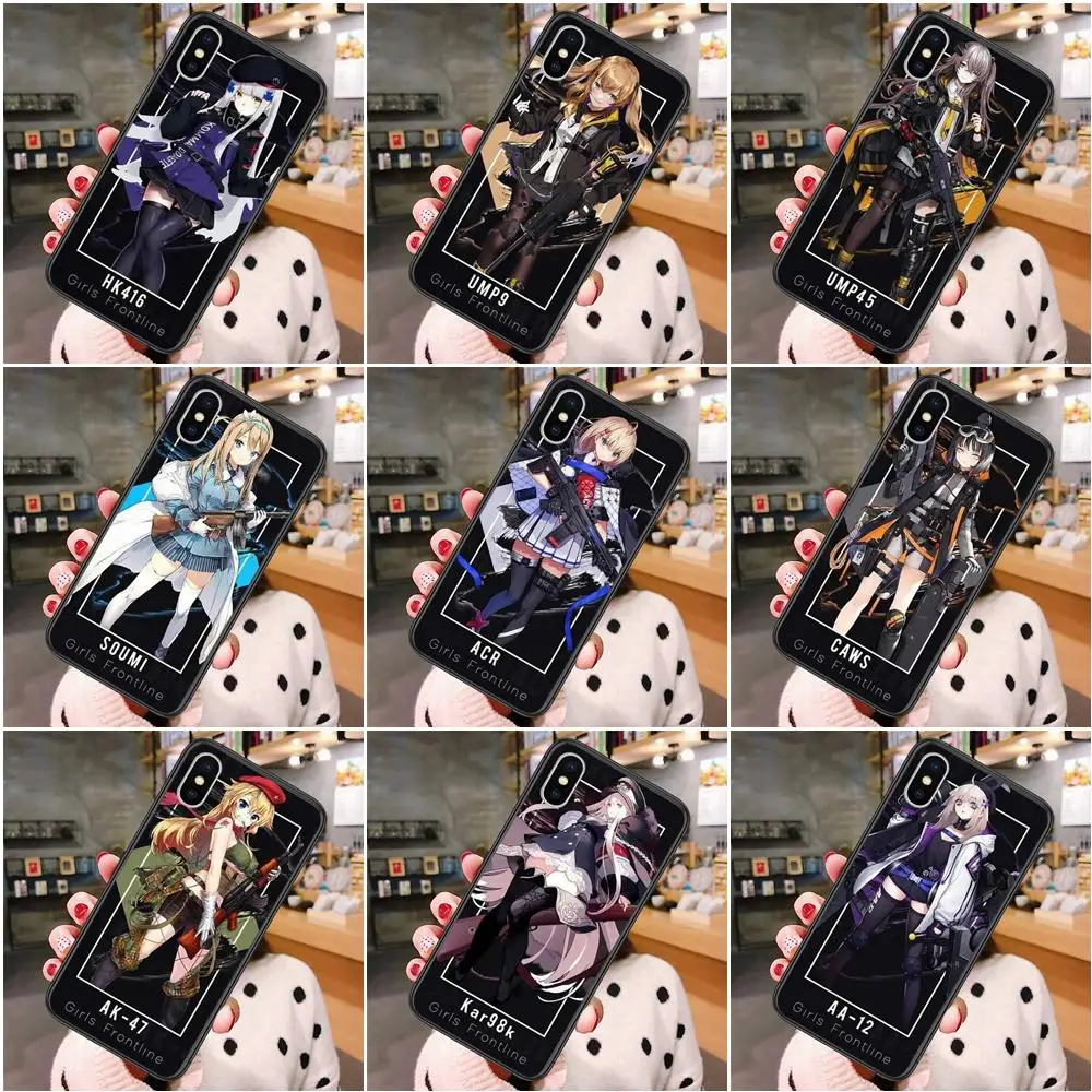 

For iPhone 13 12 11 Pro Max 6 X 8 6S 7 Plus XS XR Mini 5S SE 7P 6P Girls Frontline Gun Ak 98k Greatest Soft Phone Covers Case