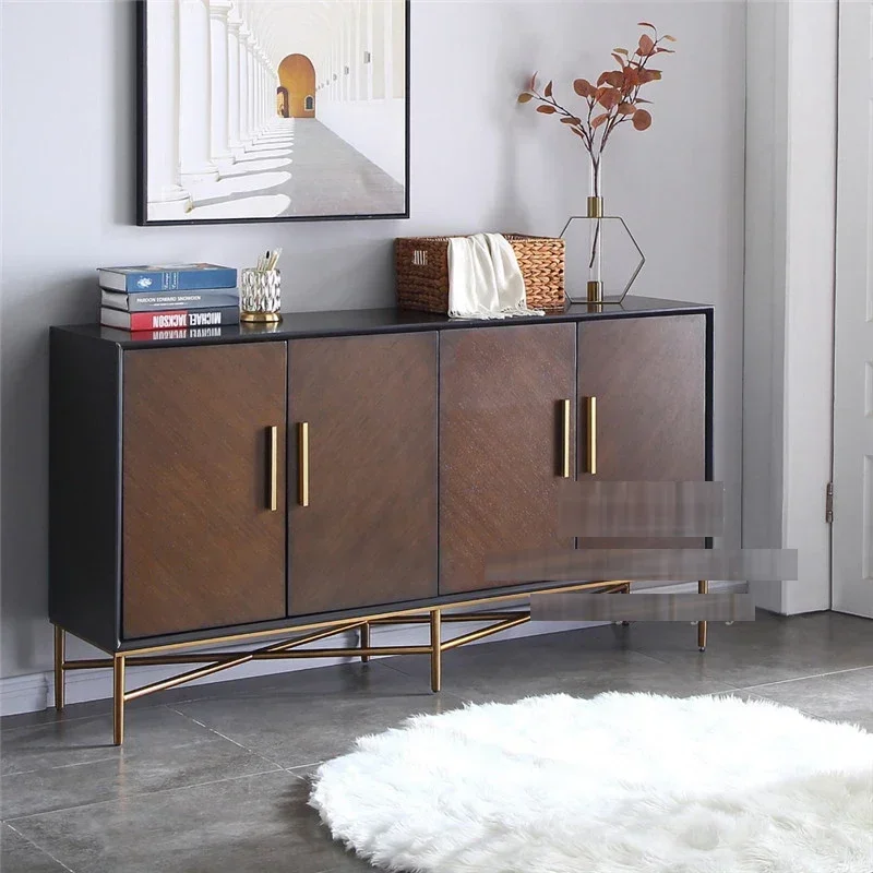 Роскошный шкаф из массива дерева для крыльца обуви украшение гостиной сервант