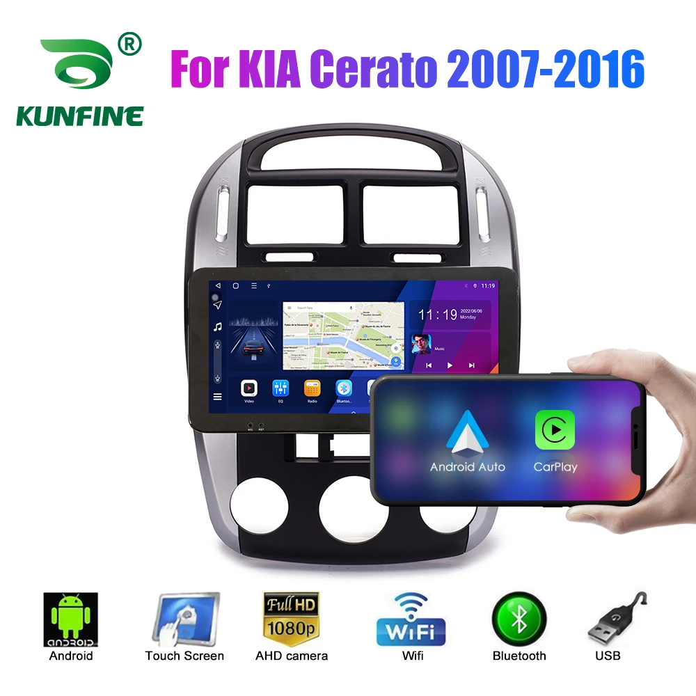 

Octa Core 1024*600 Android 10.0 Car DVD GPS Navigation Player Deckless Car Stereo for Kia Cerato 2007-2016 Headunit Radio