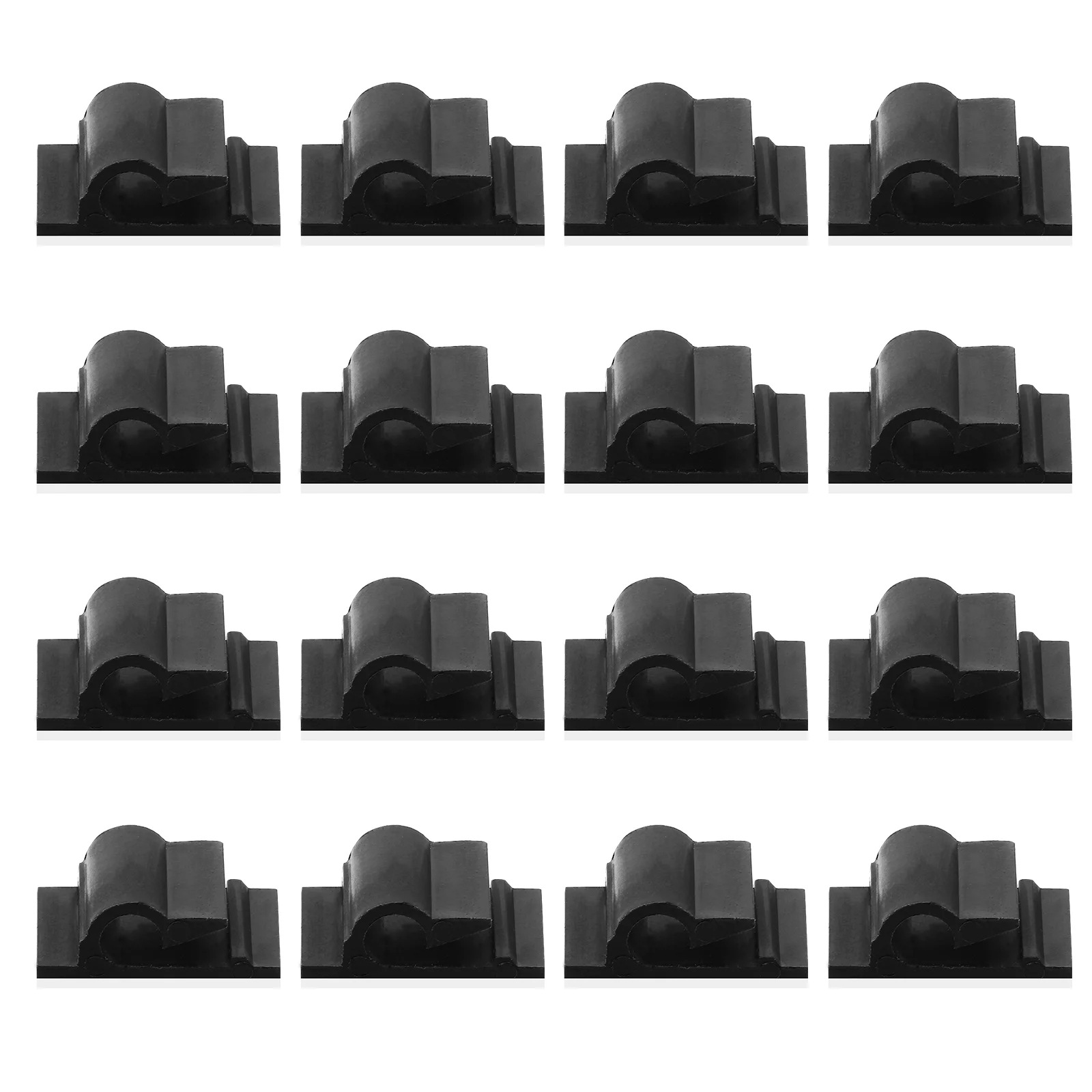 

100 Pcs Self-adhesive Fixing Clamp Car Mount Environmental Protection PA66 Sticky Wire Clips Organizer and cables Holder