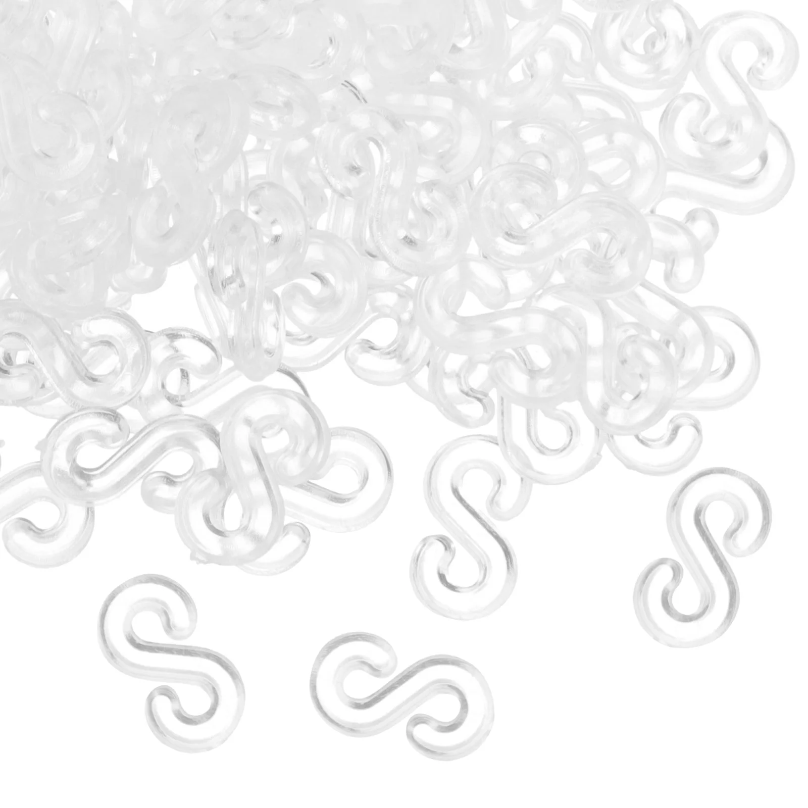 500 шт. резиновая лента с плетеной пряжкой зажимы для браслетов аксессуары белый