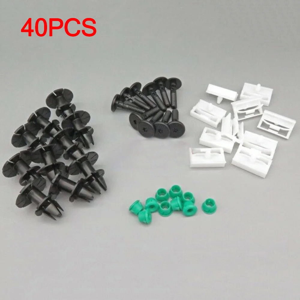 

40PCS Car Accessory Clips Fitting Kit Parts Side Skirt Universal Useful