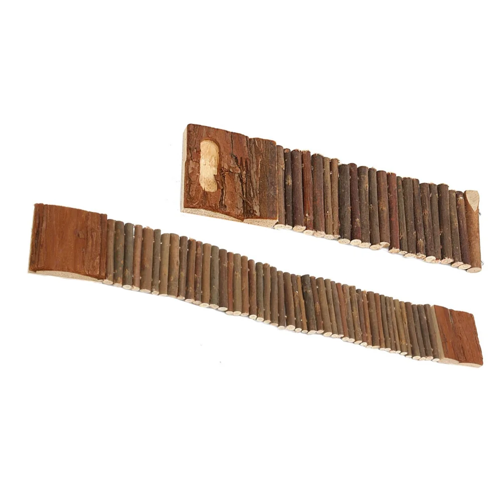

Hamster Ladder Bridge Toywooden Small Climbing Wood Animalbendy Chew Suspension Rat Standing Pet Hamsters Bird Hanging Rabbit