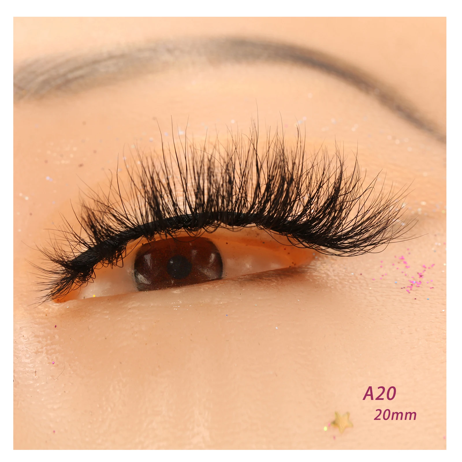 

5D Effect Mink Lash Beauty Fluffy Soft Gorgeous Sample List Factory Brighten Eyes Naturally 20mm First Order Deals Packing Free