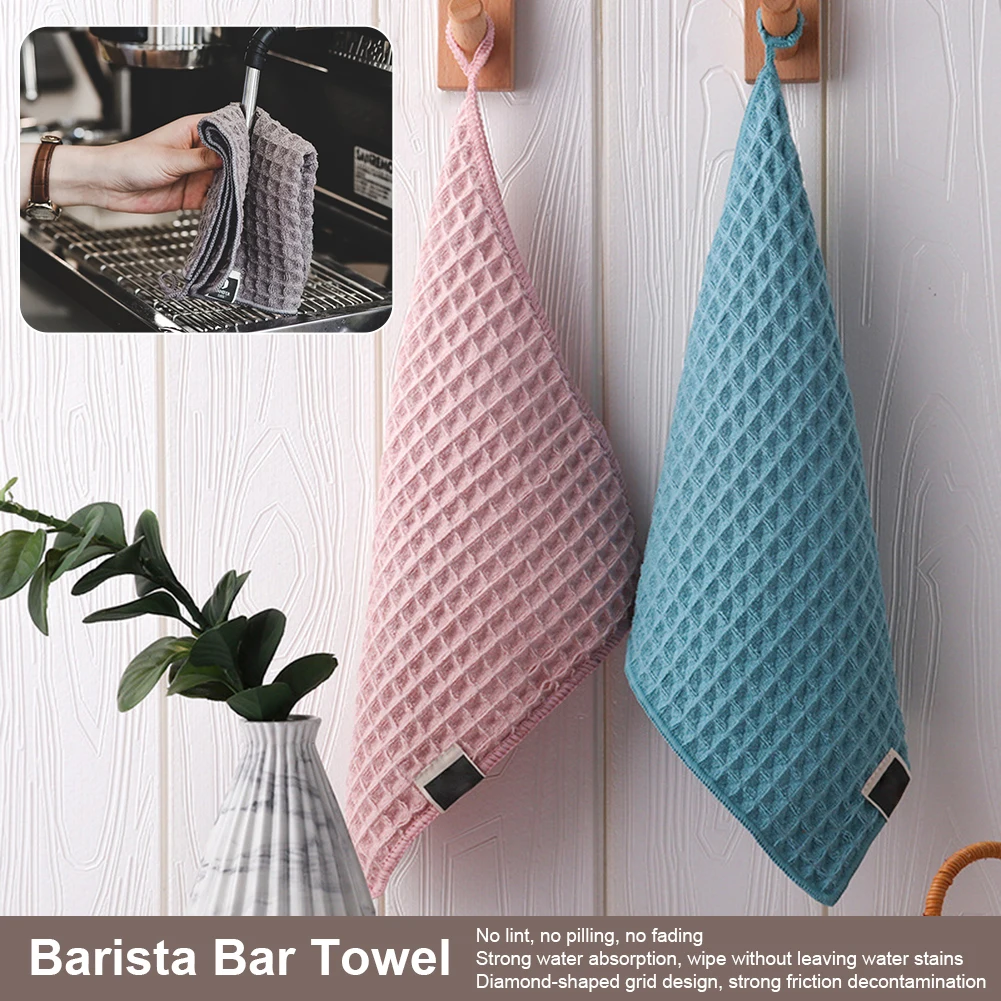 

Microfiber Towel Weave Hand Towel Premium Microfiber Kitchen Dish Towel Super Absorbent Quick Drying Lint-Free Hand Towel Bars