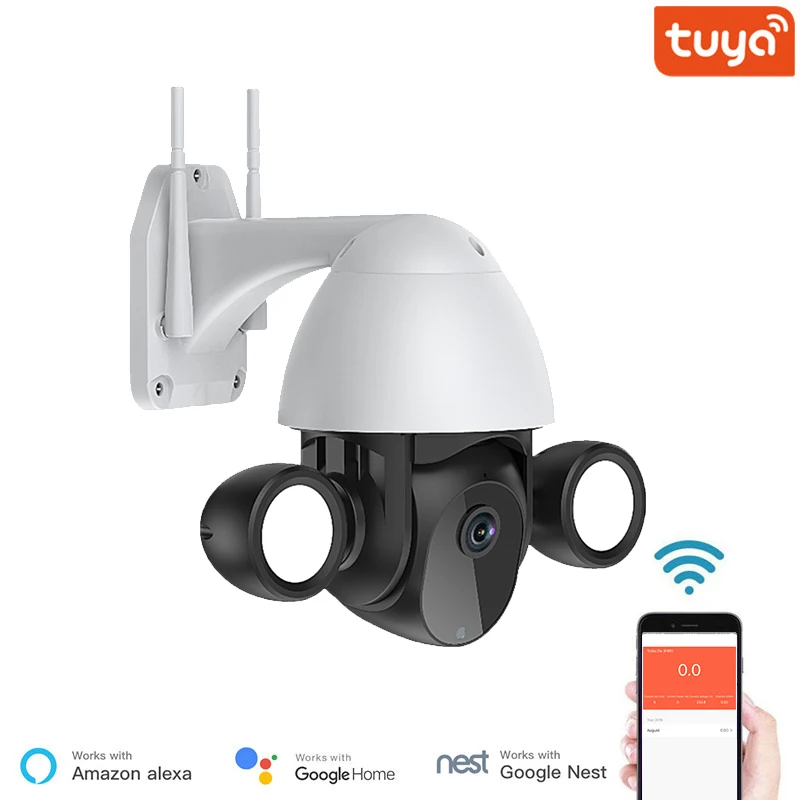 

IP-камера Tuya Водонепроницаемая с поддержкой Wi-Fi, 1080P, 3 Мп