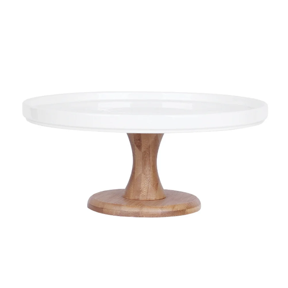 

Cake Stand Tray Plate Serving Cupcake Platter Dessert Display Dome Round Holder Server Pie Wood Storage Ceramic Compote Dish