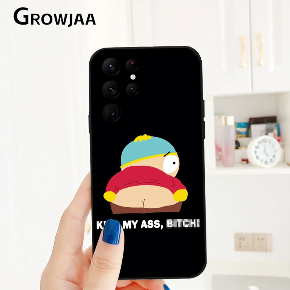 S-SouTHs P-Park Anime Cute Phone Case for Samsung Galaxy S24 Ultra S22 S23 S21 S20 5G Protective Silicone TPU Funda