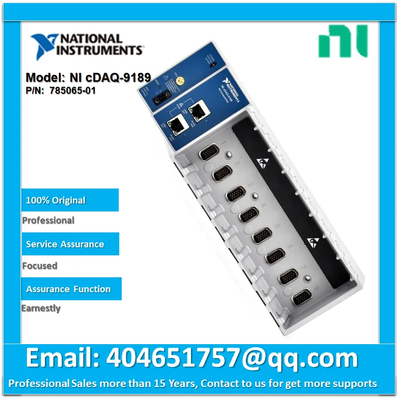

NI cDAQ-9189 785065-01,785065-02 8-Slot CompactDAQ Ethernet Chassis