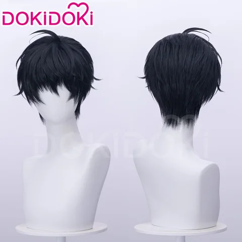 Yeon Skylar Baek Cirrus Парик Аниме Lost In The Cloud DokiDoki Мужская пара 32 см Короткие волосы Косплей Бесплатная шапочка для парика