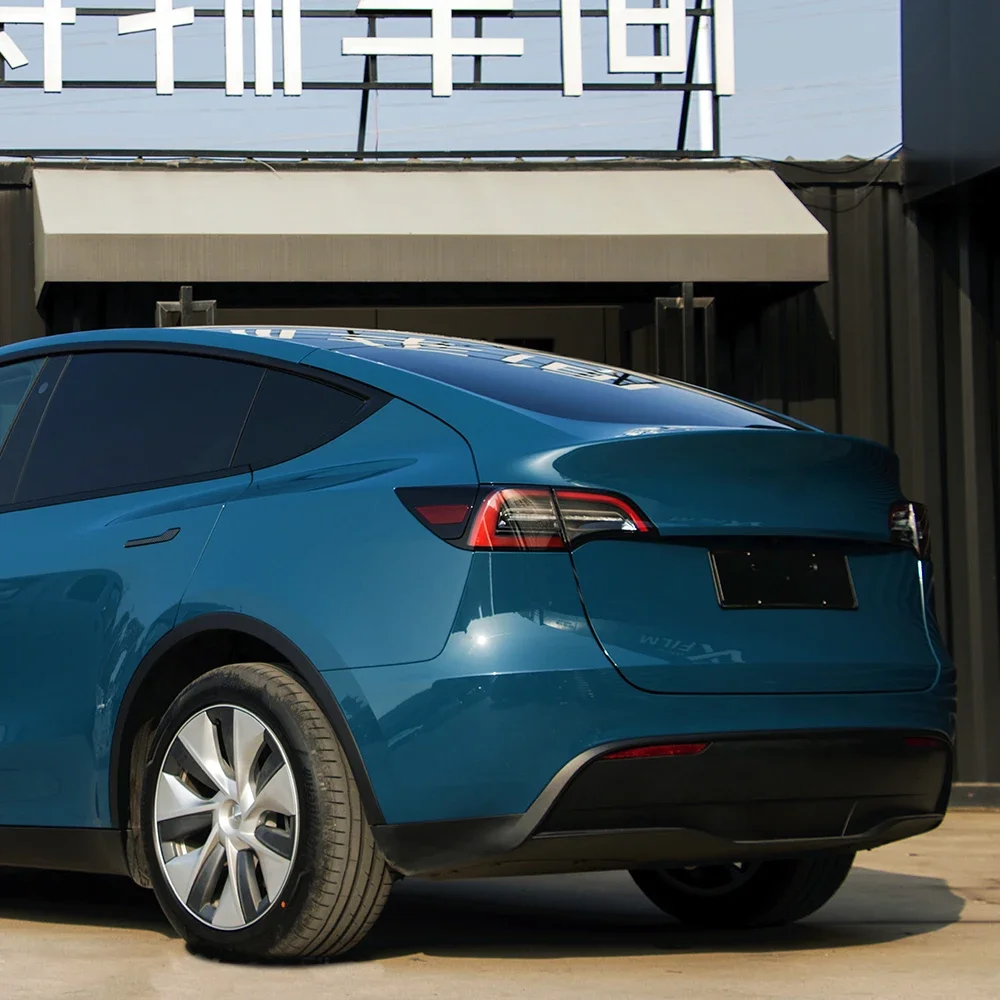 Автомобильная пленка виниловая бензин синий без пузырьков ПЭТ-наклейка наклейка