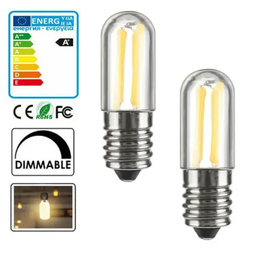 

Mini E14 LED Fridge Freezer Filament Light COB Dimmable Bulbs 1W 2W 3W Lamp Warm / Cold White Lamps Lighting 220V