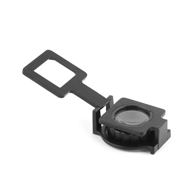 Металлическая складная Лупа 20X льняная лупа увеличительное стекло |